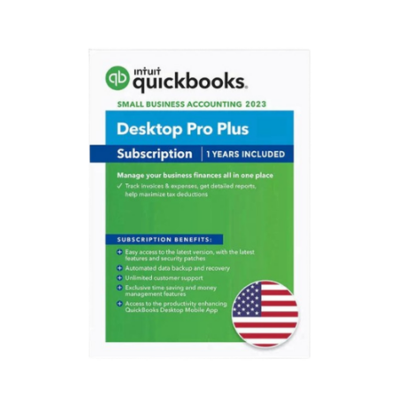Intuit QuickBooks Desktop Pro Plus 2023 / 1 Years - USA version